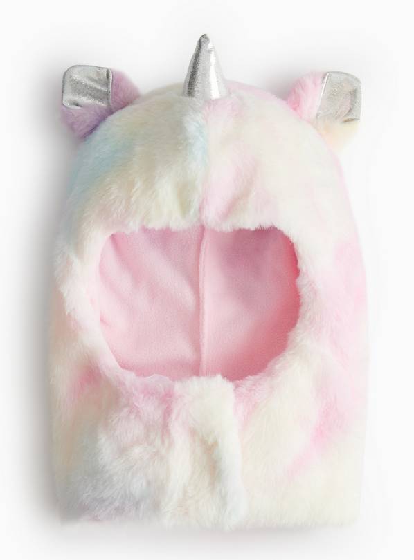 Rainbow Unicorn Faux Fur Balaclava 3-5 years